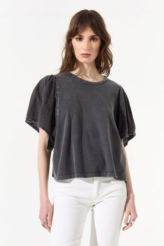 Remera Manga Calada