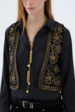 Chaleco Portsaid Bordado Night Velvet