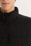 Campera Levis Stand Collar Puffer Black
