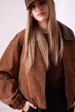 Campera Ojo Rojo Gamuza Belu
