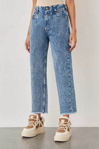 Jean Tucci Dakota Cropped Classic Indigo