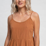 Vestido Rusty Heather Slip Cocoa