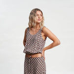 Top Rusty Sorrento Tank Tuscan Brown