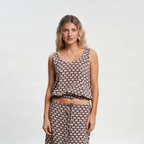 Top Rusty Sorrento Tank Tuscan Brown