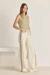 Pantalon Tucci Lace Ecru Foil