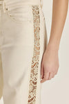 Pantalon Tucci Lace Ecru Foil