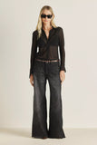 Pantalon Tucci Regina Black Tencel