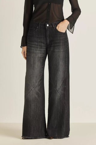 Pantalon Tucci Regina Black Tencel