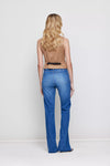 Jean Tucci Pan St Katy Front Split New Blue